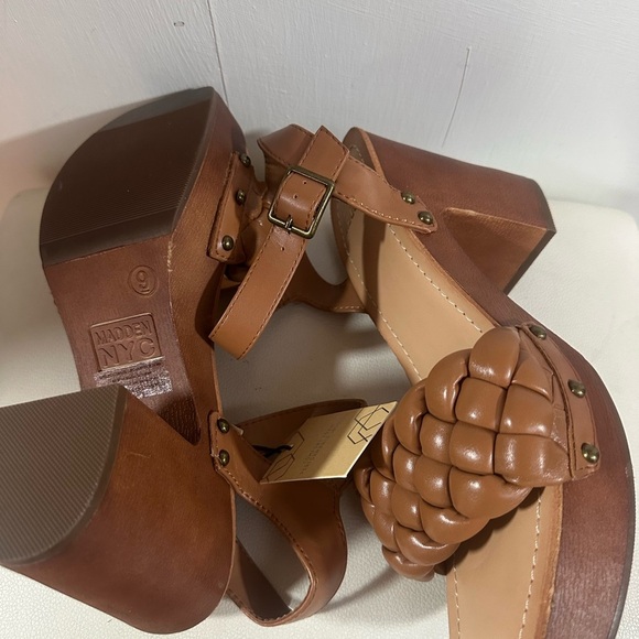 Women's Brown Platform 3inch Heels - Picture 3 of 5